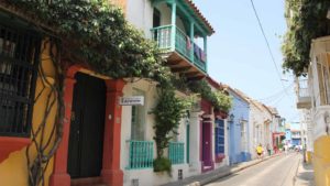 Rua em Cartagena